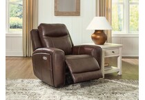 giddeon leathe rpower recliner   