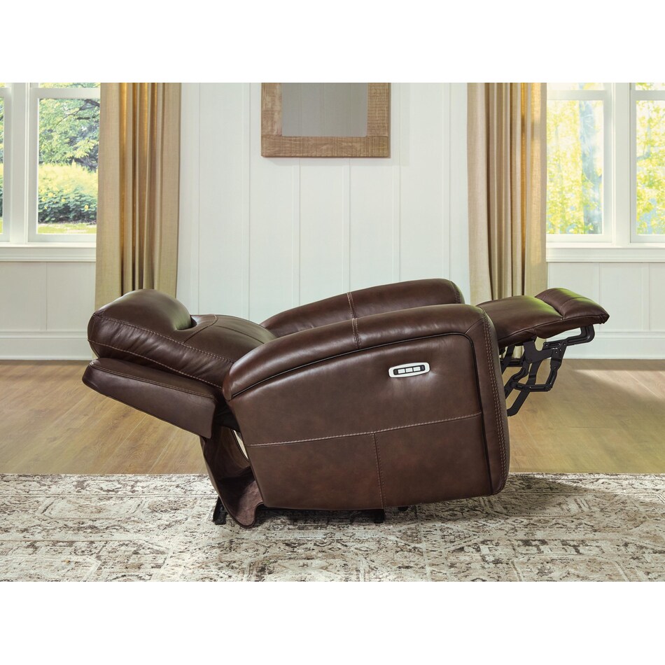 giddeon leathe rpower recliner   