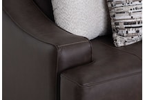 gisella chocolate loveseat   