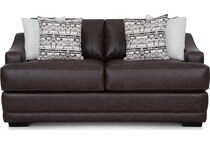gisella chocolate loveseat   