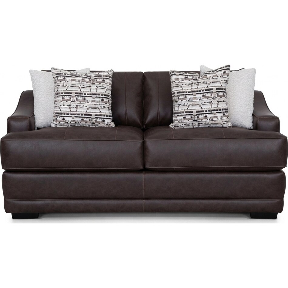 gisella chocolate loveseat   