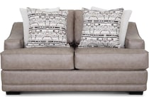 gisella greige loveseat   