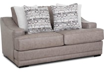 gisella greige loveseat   