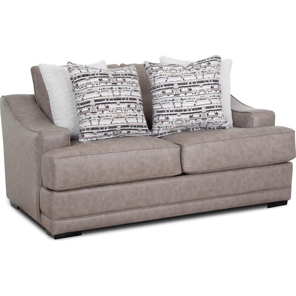 gisella greige loveseat   