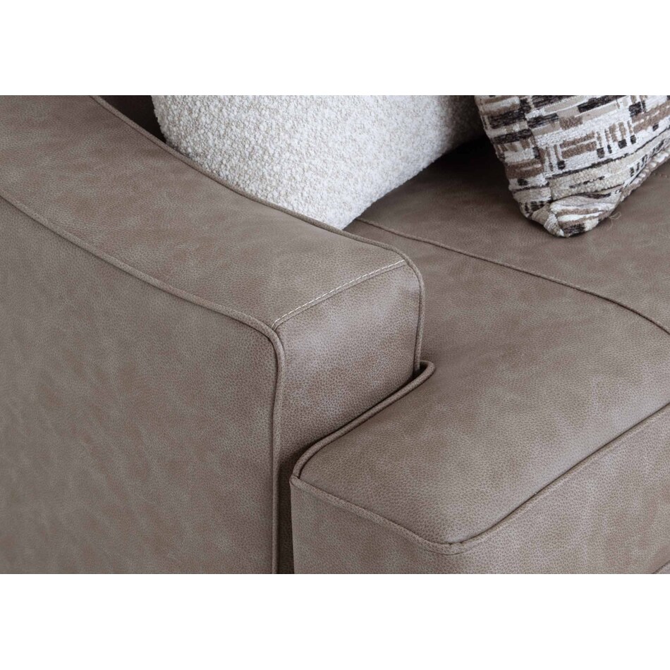 gisella greige loveseat   