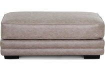 gisella greige ottoman   