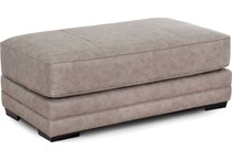 gisella greige ottoman   