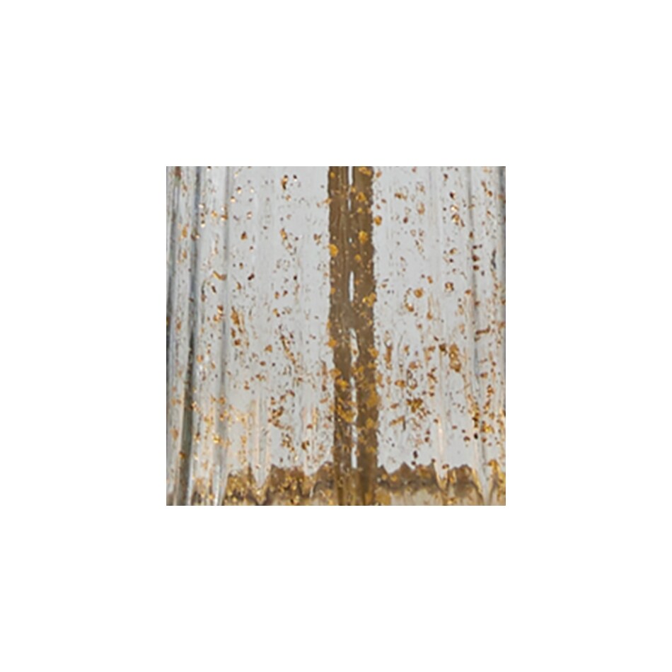 gold and clear swatch  