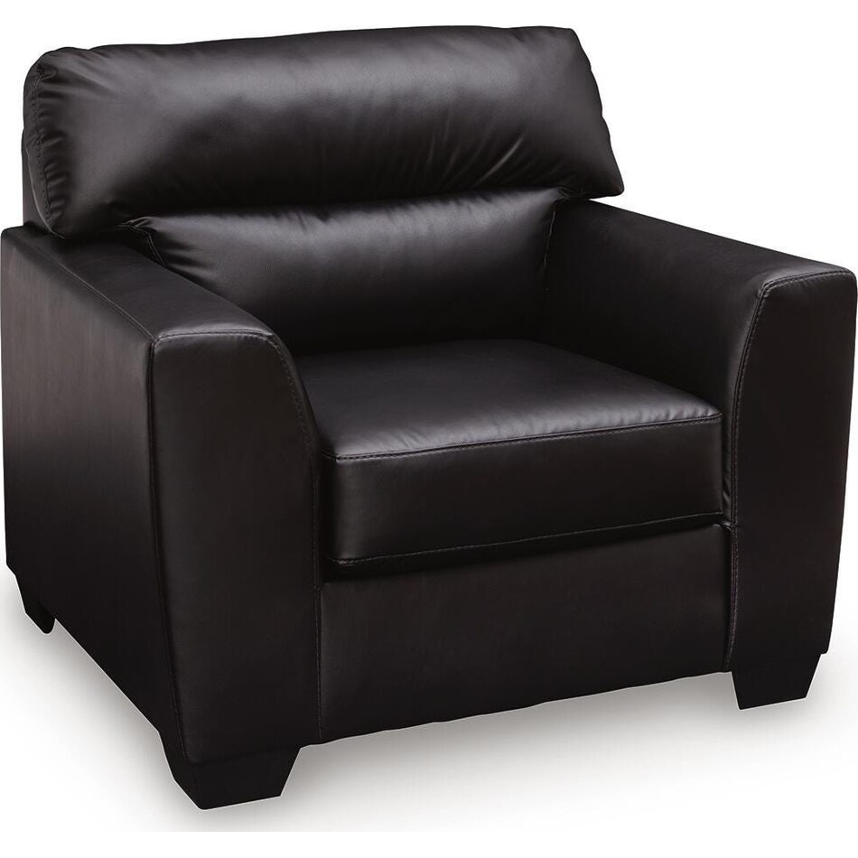 gravello midnight leather chair   