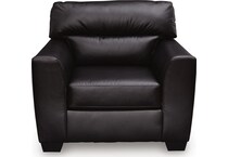 gravello midnight leather chair   