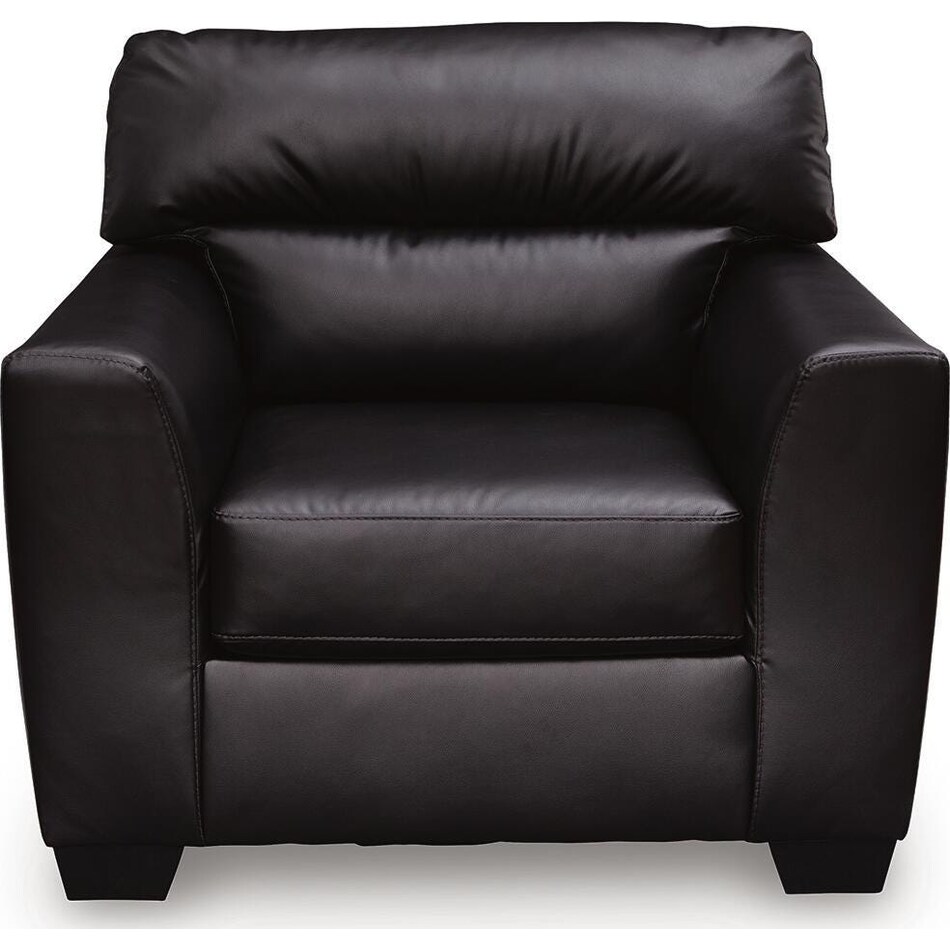 gravello midnight leather chair   