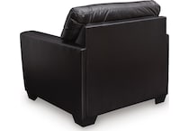 gravello midnight leather chair   