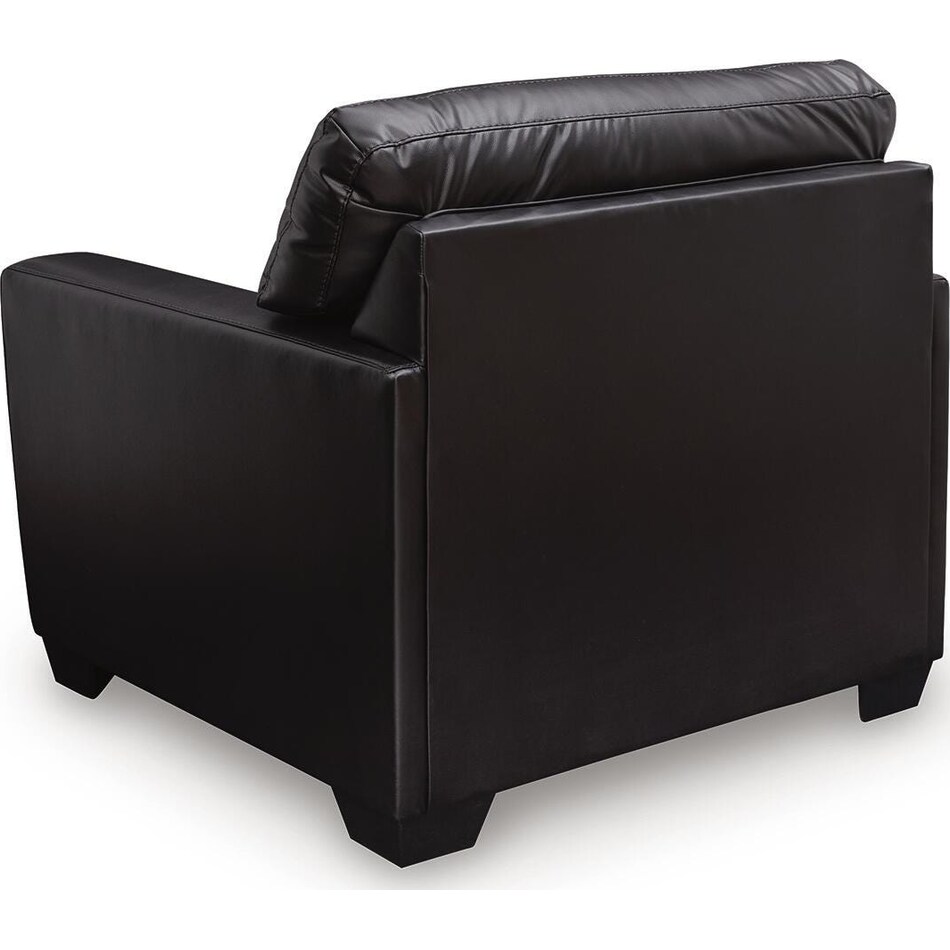 gravello midnight leather chair   