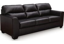 gravello midnight leather queen sleeper   