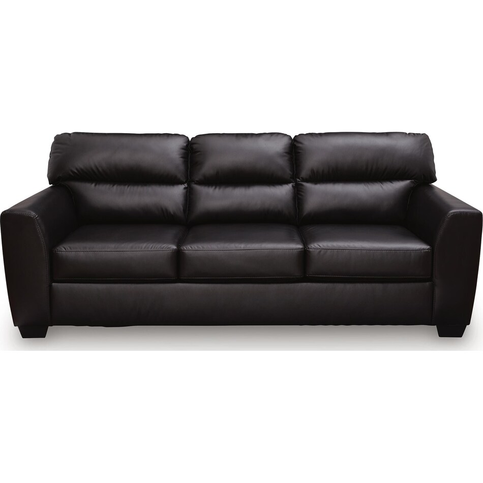 gravello midnight leather queen sleeper   