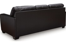 gravello midnight leather sofa   