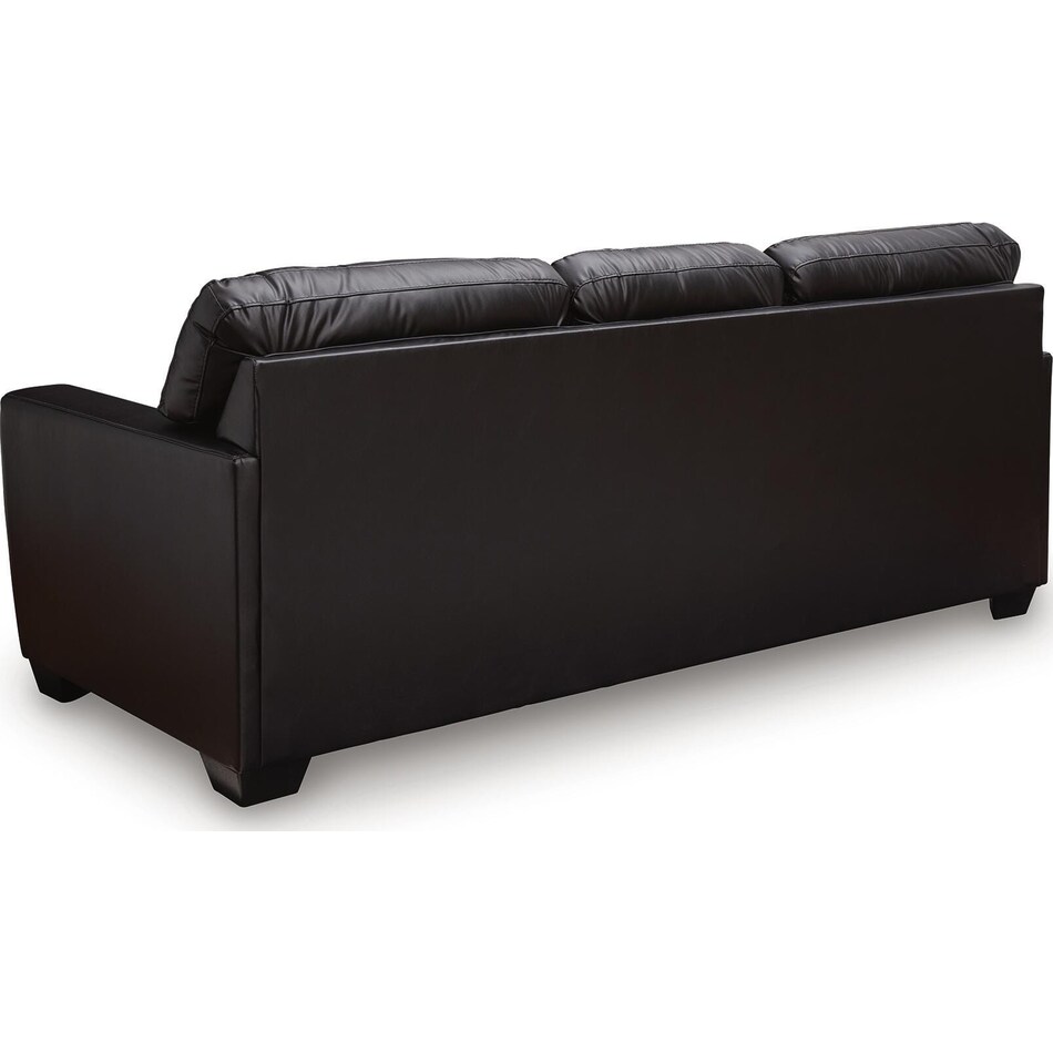 gravello midnight leather sofa   