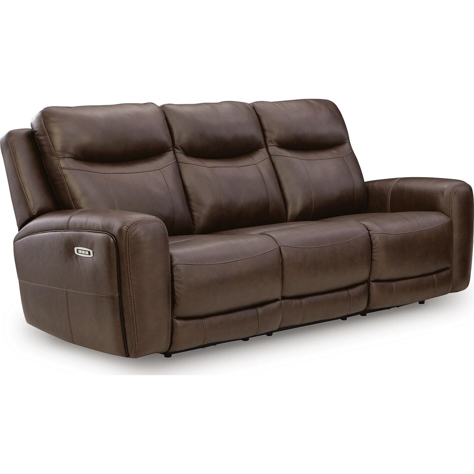 gravier cordova power leather reclining sofa   