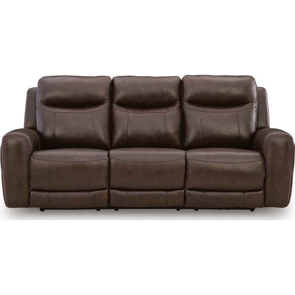 gravier cordova power leather reclining sofa   