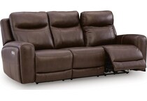 gravier cordova power leather reclining sofa   