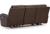 gravier cordova power leather reclining sofa   