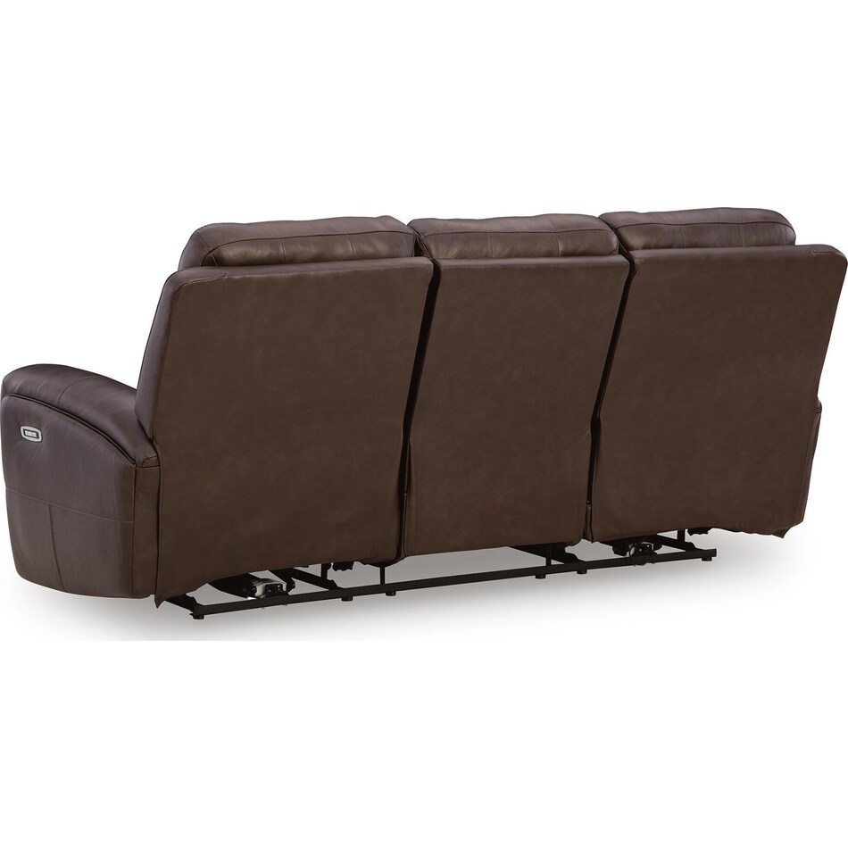 gravier cordova power leather reclining sofa   