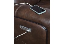 gravier cordova power leather reclining sofa   