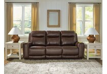 gravier cordova power leather reclining sofa   