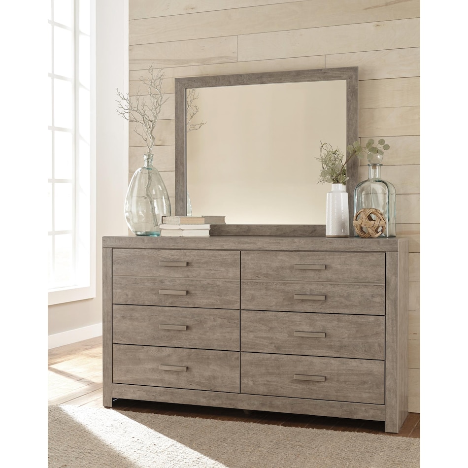 gray dresser   