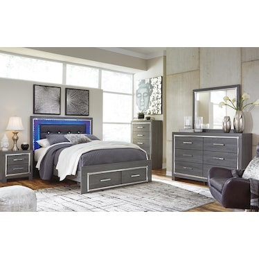 LODANNA QUEEN STORAGE BED