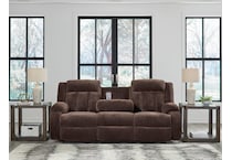 greely bend brown reclining sofa   