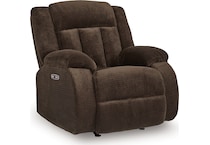 greely bend chocolate recliner   