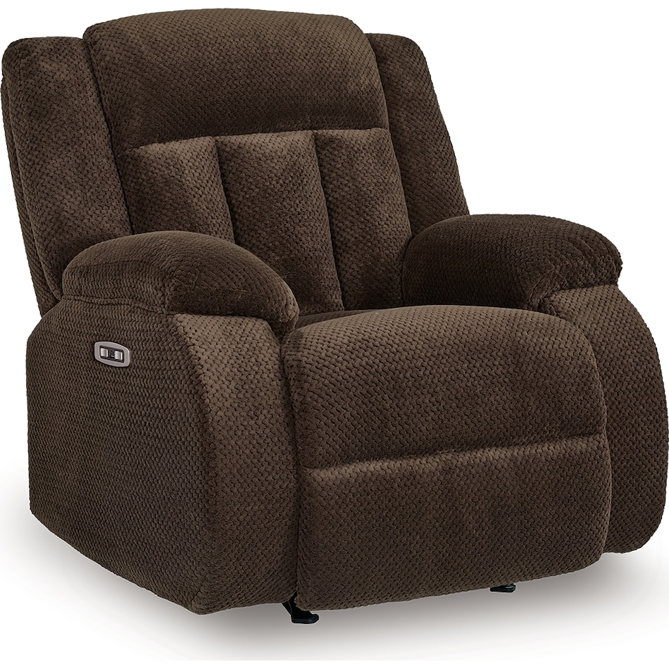 greely bend chocolate recliner   