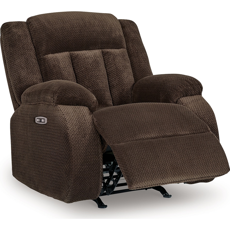 greely bend chocolate recliner   