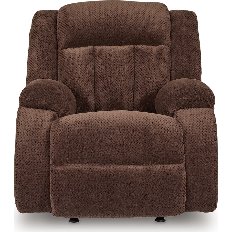 greely bend chocolate recliner   