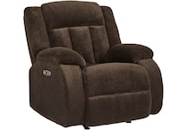greely bend chocolate recliner   