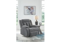 greely bend grey power recliner   