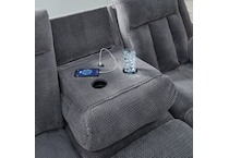 greely bend steel power reclining sofa   