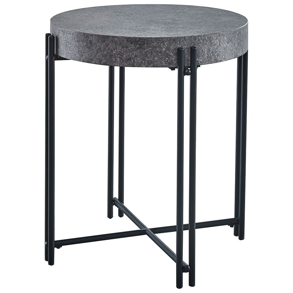 greta concrete end table   
