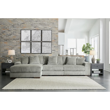 LINDYN 3-PC SECTIONAL W/ LAF CHAISE