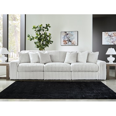 STUPENDOUS 3-PC SECTIONAL SOFA