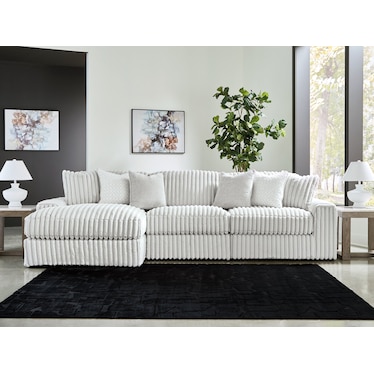 STUPENDOUS LAF 3-PC SECTIONAL WITH CHAISE