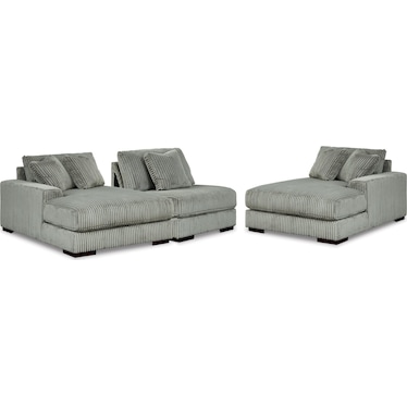 LINDYN 3-PC DOUBLE CHAISE SOFA