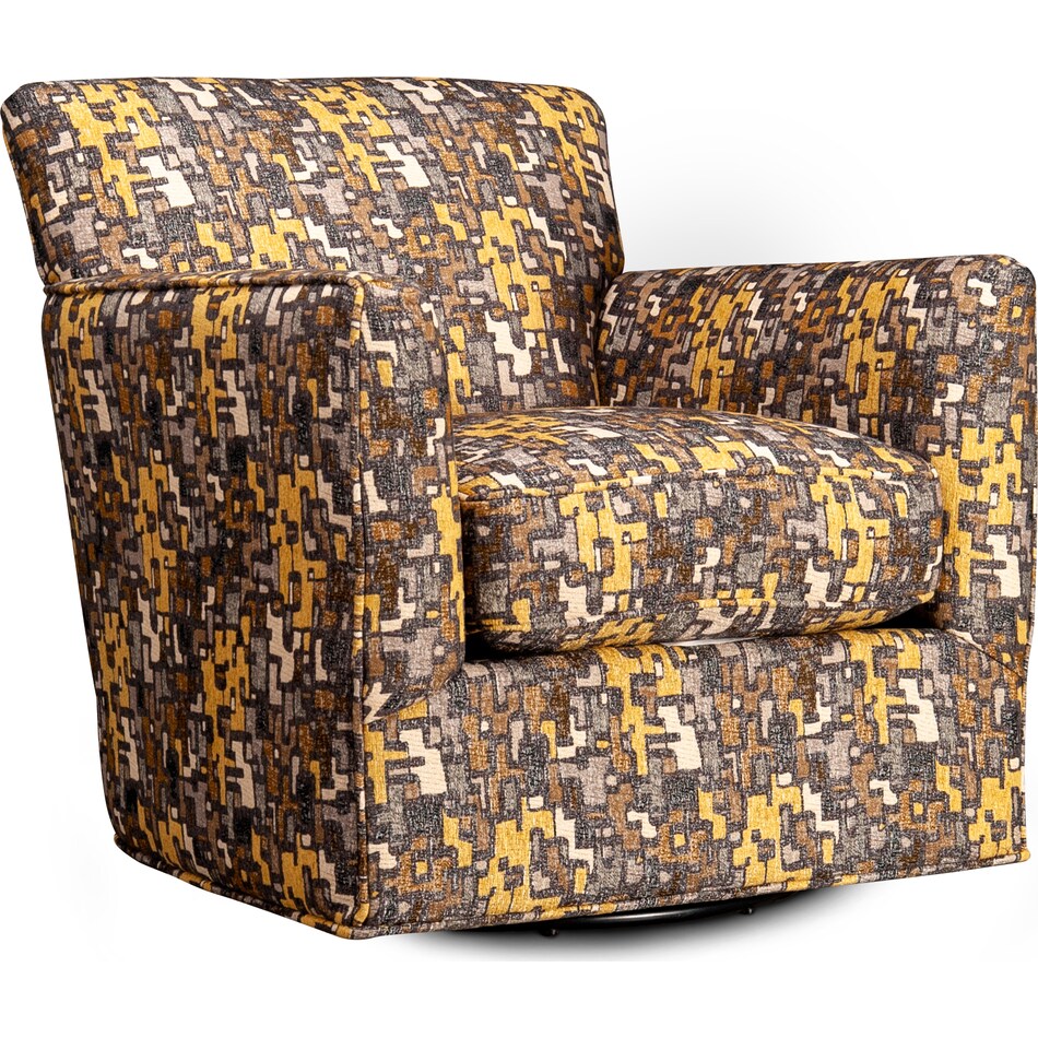 griffin jigsaw goldstone accent chair   