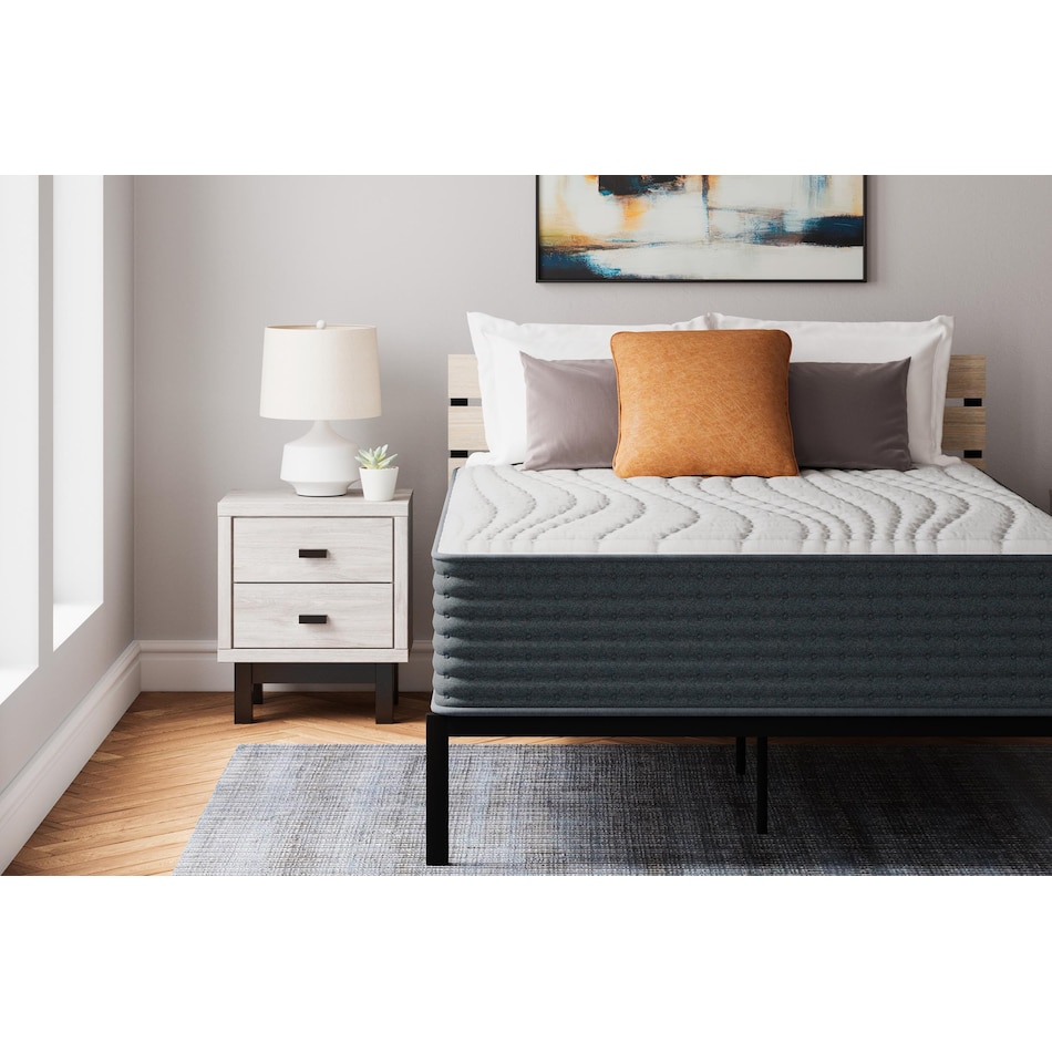 gruve   inch hybrid white mattress queen   