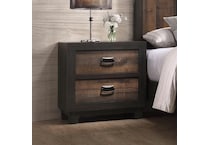 haines dark chocolate nightstand   