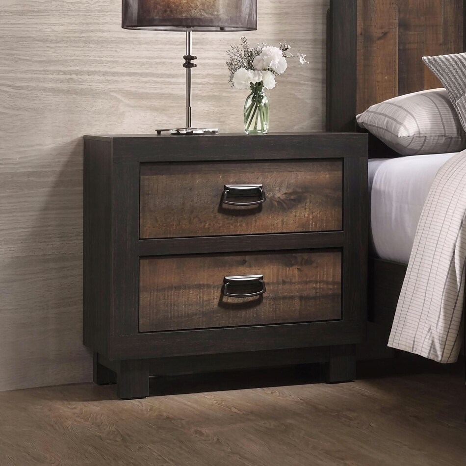 haines dark chocolate nightstand   