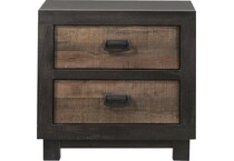 haines dark chocolate nightstand   