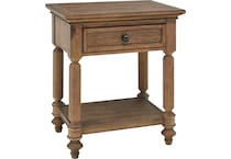 hallie dark brown nightstand   