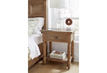 hallie dark brown nightstand   